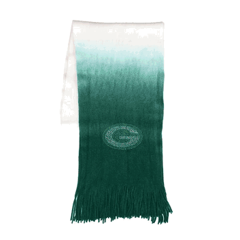 Green Bay Packers Dip Dye Scarf Green