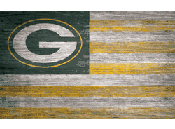Green Bay Packers Distressed Flag 11x19