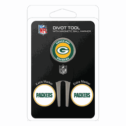 Green Bay Packers Divot Tool Pack - Signature tool w/ 3 markers
