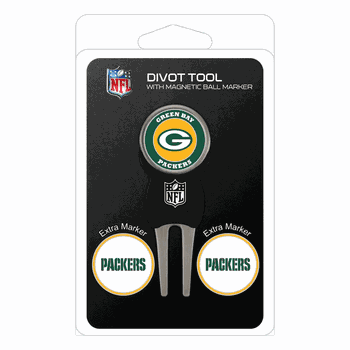Green Bay Packers Divot Tool Pack - Signature tool w/ 3 markers
