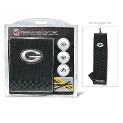 Green Bay Packers Embroidered Towel Golf Gift Set
