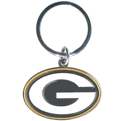 Green Bay Packers Enameled Key Chain