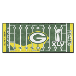 Green Bay Packers Field Runner Mat - 30in. x 72in., 2011 Super Bowl XLV Champions