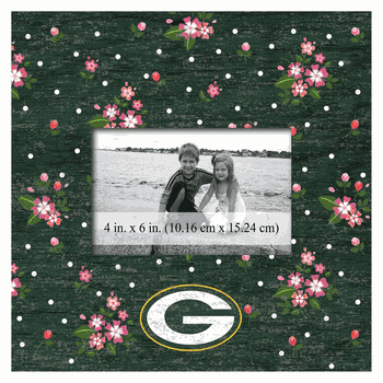 Green Bay Packers Floral 10x10 Frame