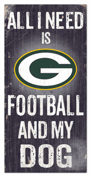 Green Bay Packers Football and My Dog Sign