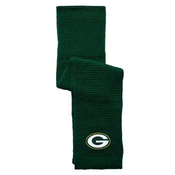 Green Bay Packers Full Color Waffle Scarf