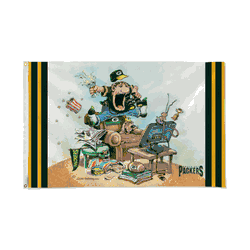 Green Bay Packers Gary Patterson's "The Fan" 3' x 5' Banner Flag Single Sided