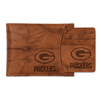 Green Bay Packers  Genuine Leather Slider Wallet
