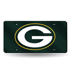 Green Bay Packers Green 12" x 6" Laser Cut Tag For Car/Truck/SUV