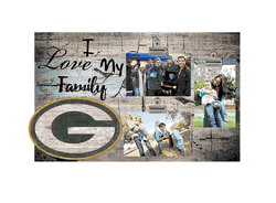 Green Bay Packers I Love my Family Clip Frame