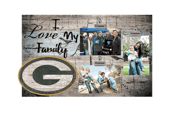Green Bay Packers I Love my Family Clip Frame