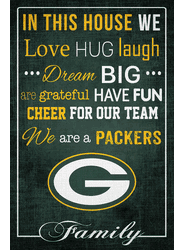 Green Bay Packers In This House 17x26