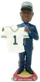 Green Bay Packers Kenny Peterson Draft Pick Forever Collectibles Bobble Head