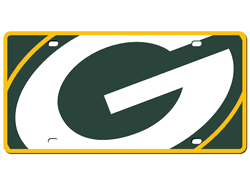Green Bay Packers License Plate - Acrylic Mega Style