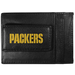 Green Bay Packers Logo Leather Cash and Cardholder