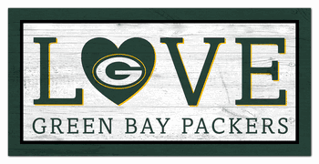 Green Bay Packers Love 6x12 Sign