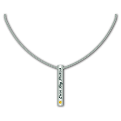 Green Bay Packers Necklace Silver Bar - Special Order