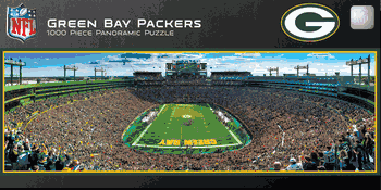 Green Bay Packers NFL 1000pc Panoramic Puzzle - End Zone