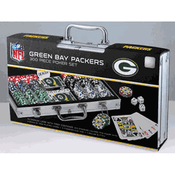 Green Bay Packers NFL 300pc Poker Set