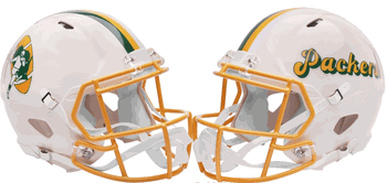 Green Bay Packers NFL Full Size Authentic Speed Football Helmet RETRO