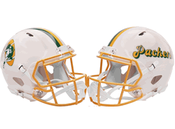 Green Bay Packers NFL Full Size Replica Speed Football Helmet RETRO