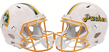 Green Bay Packers NFL Full Size Replica Speed Football Helmet RETRO