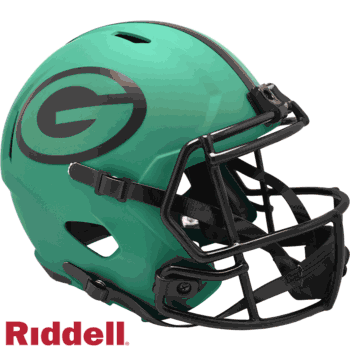 Green Bay Packers NFL Helmet Riddell Replica Full Size Speed Style Rave Alternate RAVE
