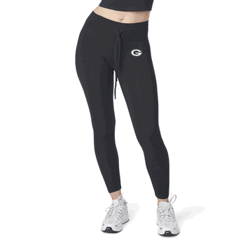 Green Bay Packers NFL Kadi 2x2 Ribbed Legging Black XXL
