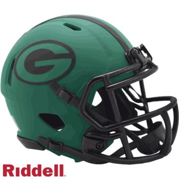 Green Bay Packers NFL Mini Speed Football Helmet RAVE