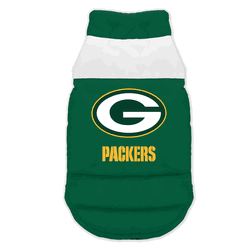 Green Bay Packers Pet Parka Puff Vest Medium