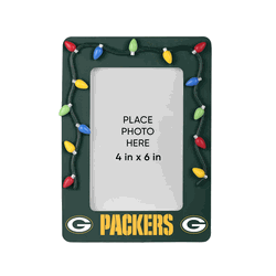 Green Bay Packers Picture Frame with Holiday Lights
