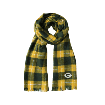 Green Bay Packers Plaid Blanket Scarf GR-MGL
