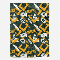 Green Bay Packers Plush Throw 50x70