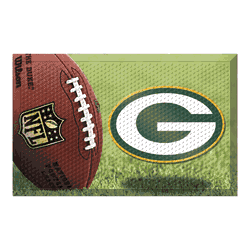 Green Bay Packers Rubber Scraper Door Mat