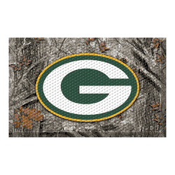 Green Bay Packers Rubber Scraper Door Mat Camo