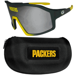 Green Bay Packers Shield Sunglasses with Case