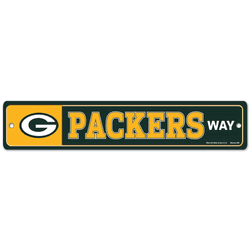 Green Bay Packers Sign 3.75x19 Plastic Street Style