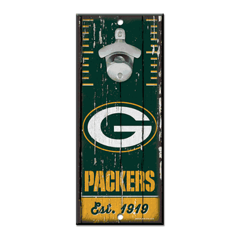 Green Bay Packers Sign Wood 5x11 Bottle Opener