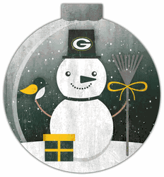 Green Bay Packers Snowglobe 12in Wall Art