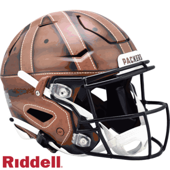 Green Bay Packers SpeedFlex Football Helmet 2025 Alternate On-Field  - Vintage Leather Look