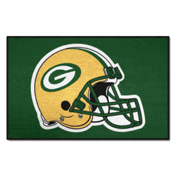 Green Bay Packers Starter Mat Accent Rug - 19in. x 30in., Helmet Logo