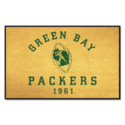 Green Bay Packers Starter Mat Accent Rug - 19in. x 30in., NFL Vintage