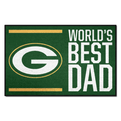 Green Bay Packers Starter Mat Accent Rug - 19in. x 30in. World's Best Dad Starter Mat