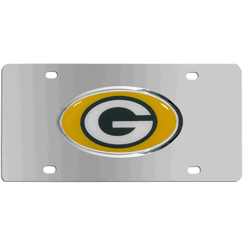 Green Bay Packers Steel License Plate, Dome
