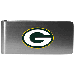 Green Bay Packers Steel Money Clip, Logo