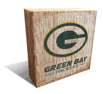 Green Bay Packers Team Logo Block 6X6