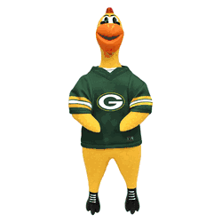 Green Bay Packers Team Rubber Chicken Toy