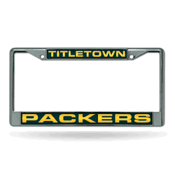 Green Bay Packers "Titletown" Laser Chrome Frame