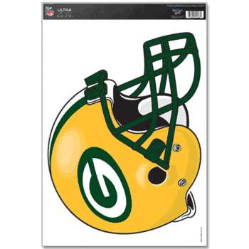 Green Bay Packers Ultra Decal 11in x 17in Helmet