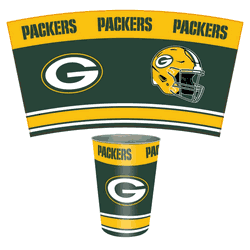 Green Bay Packers Wastebasket 3.3 Gallon Tin